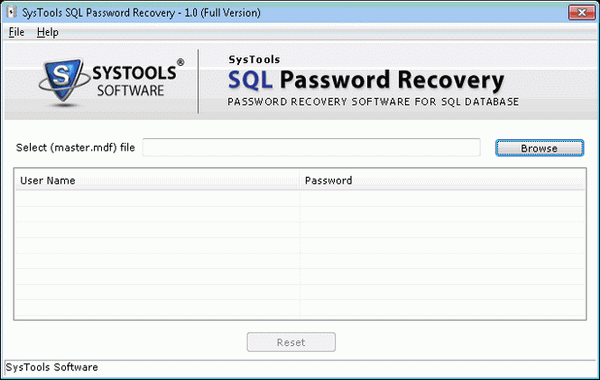 Install SQL Password Recovery Tool
