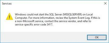sql server error code 3217