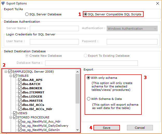 Convert MDF to SQL