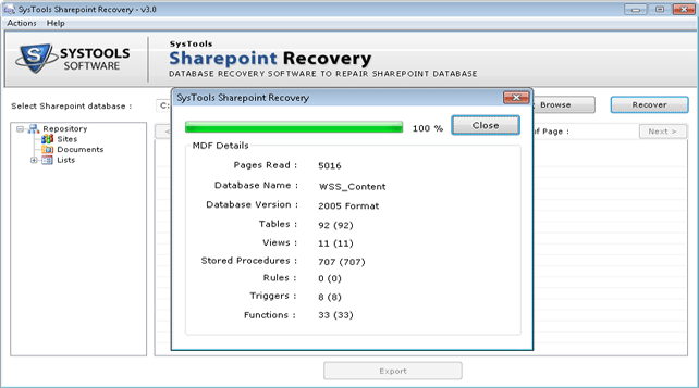 Scanned Database File