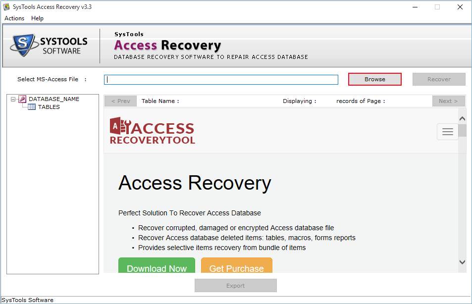 Access Recovery Software