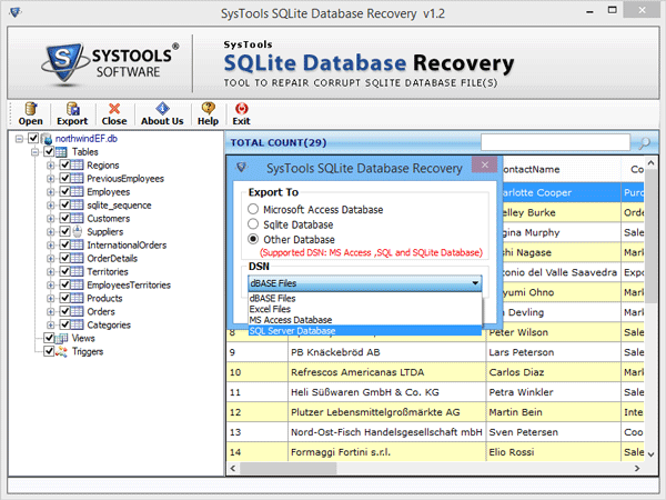 Select DSN connection